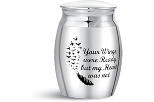 SBI Jewelry Small Urn for Ashes Keepsake Memorial Cremation Urn for Dad Son Mum Daughter