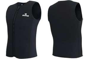 Owntop Traje de neopreno para hombre y mujer, chaleco térmico de neopreno de 3 mm, chaqueta de neopreno, cálida y cómoda, surf, esnórquel, natación y buceo