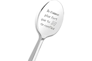 RATIFYALE Cadeau Saint Valentin Cadeau Mari Cadeau Couple Original, Cuillère A Cafe en Acier Inox, Cadeaux Couple Cadeau Anniversaire Cadeau pour Mon Mari Cadeau de Couple Cadeau Mariage Cadeau Amoureux Noel