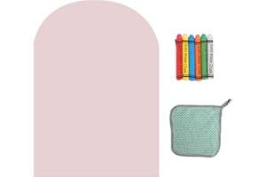 EUNEWR Tablica magnetyczna dla dzieci, samoprzylepna tablica magnetyczna w kształcie arkusza, 80 x 100 cm, samoprzylepna z 6 rozpuszczalną w wodzie kredą i 1 ściereczką do czyszczenia (różowa)