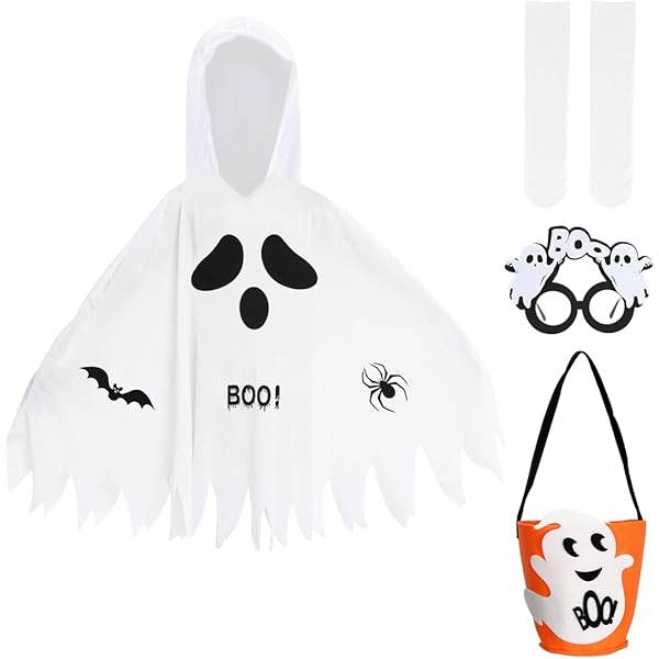 LOVEXIU Halloween Costume Enfant Ghost,Deguisement Halloween