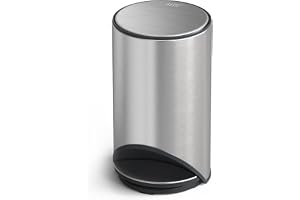 Joseph Joseph Arc Pedalhink 10L, Enkel Tryckning, Mjuk Stängning, Fingeravtryckssäker, Uttagbar innerhink, Rostfritt stål