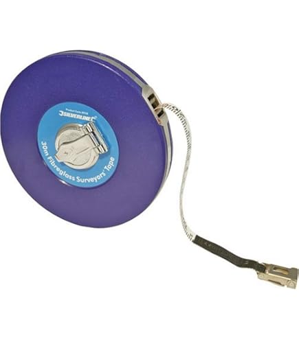 JZK Metro A Nastro 50m - Doppia Scala Metrica/Imperiale, Nastro In Fibra Di Vetro Per Agrimensori - Foto 2