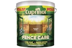 Cuprinol Less Mess Fence Care (Formerly Timber Care) 6L Autumn Gold by Cuprinol