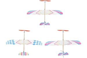 Alipis Aerei Alianti Giocattoli Aerei A Elica 3 Pezzi Di Aeroplani Alimentati Con Elastico In Gomma Modello Di Aeroplano Alianti Di Tiro Giocattolo Volante Per Feste All'aperto