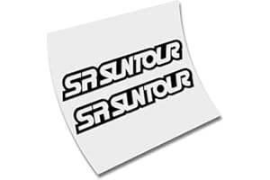 CUAC REVOLUTION STICKER VINILO DECAL VINYL AUFKLEBER ADESIVI AUTOCOLLANT BIKE SR SUNTOUR BICI CORTE (Negro)