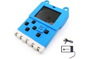 Kittenbot Meowbit Card-Sized Retro Computer Video Game Console Codable Console for Microsoft Makecode Arcade & Python Compatible with Micro:bit Expansion Board for Building Robot (Meowbit Pack-Blue)