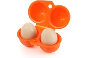 BRILLIANTDAY 2 Griglia Porta Uova da Frigo, Portauova Frigorifero, Contenitore per Uova, Porta Uova Plastica Trasparente, Portauova Impilabile con Coperchio per Frigorifero Cucina Picnic All'Aperto