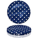 SARKAP Twisted Canned Covers - 82 mm Reusable Canned Covers Set of 10 Cover Covers (Blue Heart)