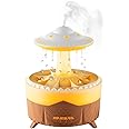 CITTA Multi-Functional Rain Cloud Aromatherapy Humidifier: 7-Color LED Night Light, Natural Rain Sound Machine, UFO Design Essential Oil Diffuser, Sleep Aid, Perfect for Home and Office Use