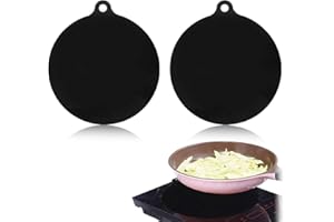 WHYCNJL 2 Piezas 22 cm Tapete Silicona Inducció，Silicona para Placa de Inducción, Protección Antiarañazos, Reutilizable, para Freidoras de Aire Caliente, Alfombrilla para Microondas