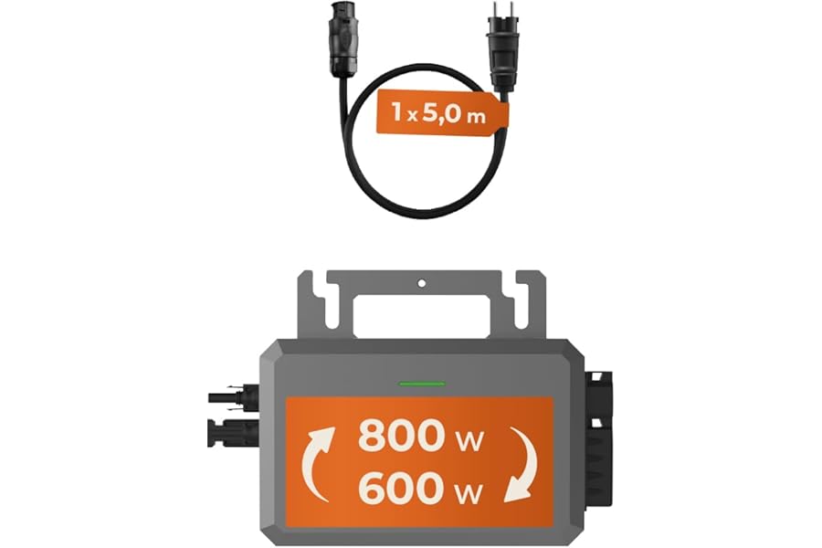 Hoymiles HMS-800W-2T Micro Inverter with Integrated WiFi for Balcony Power Station (Control Rate: 0% According to § 12 Paragraph 3 UStG)