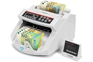 DE ROSA SHOP Conta Banconote, Macchina Conta Soldi Professionale Con Rilevatore Di Banconote False E Doppio Display Led