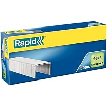 RAPID Agrafes galvanisées - Fil fin - N°13/06 mm - Boite polypropylène
