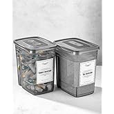 Stile Cucina Etiketli 2li Strip Mega Boy Toz Ve Tablet Deterjan Saklama Kutusu 2x(3,5 Litre)