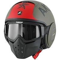 Shark casco Moto Raw Soyouz mate GRK, verde, talla S