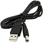 4463 Usb To Dc 5.5 2.1mm Kalın Power G&uuml;&ccedil; &Ccedil;evirici Adapt&ouml;r Kablosu