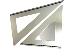 Agendepoint.it - Set Di 2 Squadrette Professionali In Alluminio 35cm Coppia Squadre Disegno Alluminio Da 60° E 45° Gradi,