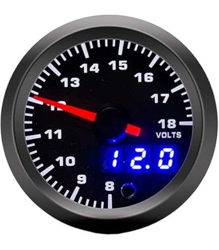 Indicatore Della Temperatura Dell'acqua Con Luce LED Blu Digitale Per Motore Auto Da 2" E 52 Mm Nero 79141675 - Foto 8