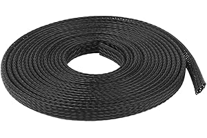 ETOPARS 10mm Filo per Guaina Intrecciata PET Guaina Cavi Espandibile Elettrici Gestione Cavo Ordinato Flessibile Protezione Manicotto per Tubo Filo Lunghezza 10 Metri