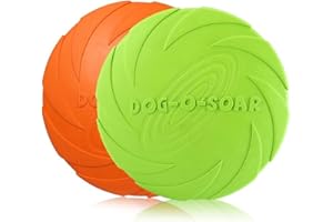 PETCUTE Dog Frisbee Dog flying Disc interactive Toy for dog Dogs Training frisbee 2 Pieces ø 20 cm