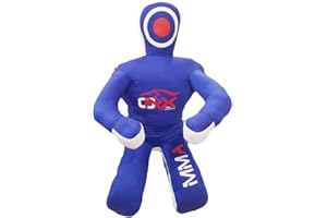 Oryx Sports MMA Grappling Dummy – Sac de frappe pour judo, jiu-jitsu brésilien, arts martiaux et entraînement de fitness en position assise (non rempli, toile)