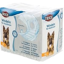 Pannolini Per Cani Taglia XL (16-32kg) - 12 Pezzi, Usa E Getta, Con Buco Per La Coda, Traspiranti