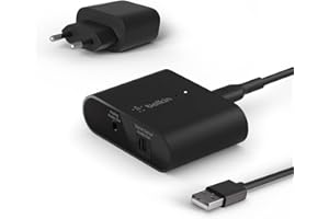 ‎BELKIN Belkin SoundForm Connect AirPlay 2 (Audio-Adapter für drahtloses Streaming mit optischen und 3,5-mm-Lautsprecher-Eingängen für iPhone, iPad, Mac mini, MacBook Pro und andere AirPlay-fähige Geräte)