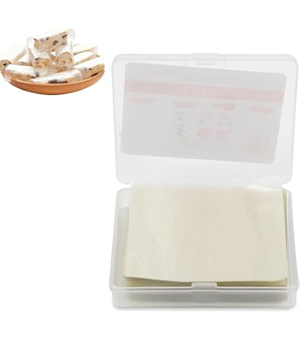 300 Feuilles Papier D'emballage Nougat 12.5x9 Cm - Pour Bonbons, Chocolats, Biscuits - Fêtes, Mariages, Ateliers DIY