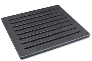 GRILLROSTPROFI Ascherost - Feuerrost - Kohlerost - Kaminrost in Premium-Qualität- Gusseisen, 19,7 x 22 cm für SPARTHERM
