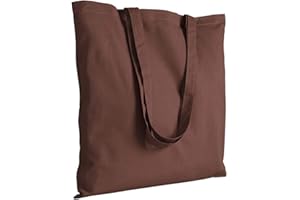 EMPORIO ROSA DEI VENTI Shopper in cotone in cotone 135 g/m manici lunghi, manici lunghi 17 colori (marrone)