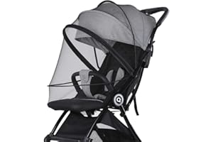 Mosquito Net for Pram Black SZHTFX Universal Fly Bug Net for Stroller with 2-way Zippers Portable Mosquito Net Full Cover Protection for Pushchair,Pram,Buggy,Carrycot & Crib