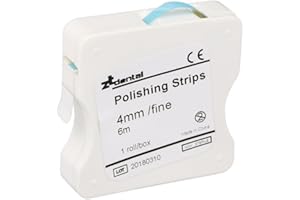 1 Rotolo/Scatola Dentale Lucidatura Striscia, Anself 4Mm Resina Dente Interdental Levigatura Rettifica Sbiancamento Denti Dentale Superficie Strumento