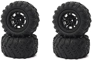 KingVal 4PCS Replacement 85MM Tire Wheel Tyre RC Spare Parts Compatible with JJRC Q117-A Q117-B RC Car