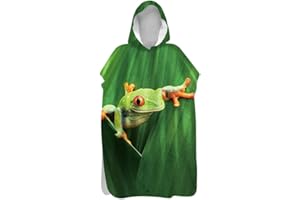 CHICKWING Microfibre Changing Robe Towel for Kid Adult, Chickwin Printed Hooded Poncho Swim Beach Towel Light Weight Quick Dry Beach Surfing Swimming Robe