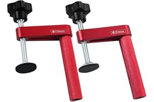 CWOQOCW Bank-Hundeklemme, Aluminium-Halteklemme, Bankstopper, Holzbearbeitung, Tischlerwerkzeug für Tischprojekte, vielseitiges Klemmen (20 mm)