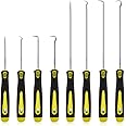 DaKuan 8 Pieces Long and Short Hook Set, Hose Removal Set, Car Tool, Oil Seal Puller, O-Ring Hook, Vacuum Hoses Trim, Joint Ring Removal