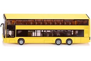 siku 1884, Autobus à impériale MAN, 1:87, Métal/Plastique, Jaune, Pneus caoutchouc