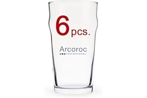 Arcoroc - Set 6 Bicchieri Birra - Mod. NONIC 57 - 1 Pinta - 57 cl. - Conf. Bulk