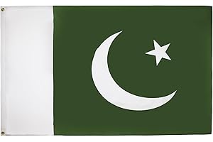 AZ FLAG - Flagge Pakistan - 150x90 cm - Pakistanische Fahne 100% Polyester mit Messing-Ösen - 110g