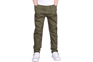 CAMLAKEE Pantalones Cargo Niños Jogger Niño con Cintura Elástica