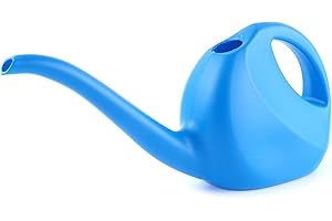 BAUSTER® Arrosoir de jardin en plastique pour intérieur et extérieur - 2 l - Arrosoir coloré - Pour enfants - 2 l - Bleu