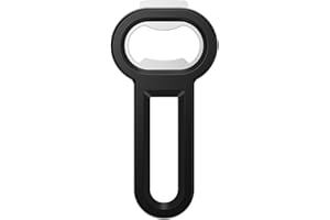 Linoroso 2-in-1 Magnetischer Flaschenöffner Bieröffner - Kühlschrank-Magnet zum Aufbewahren, Praktisches Werkzeug für Bier und Getränkedosen,ideal für Restaurants, Bars und Camping - Schwarz