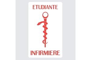 Caducée Etudiante Infirmière vitro