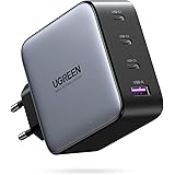 UGREEN Nexode 100W USB C Laddare GaN USB C Charger 4 Portar Laddare PD Strömadapter med PPS Kompatibel med MacBook Pro, iPhon