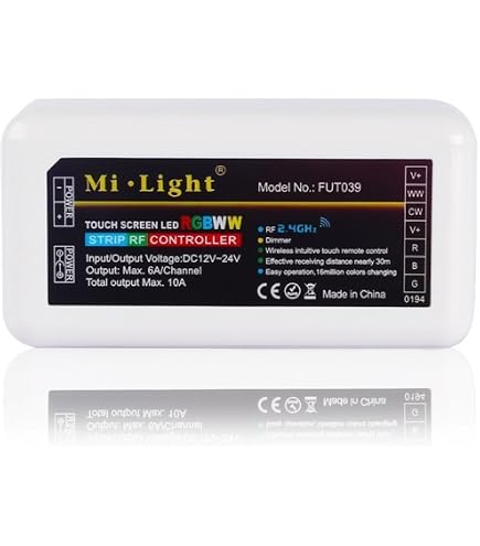 MiLight MiBoxer FUT039W WLAN+RF Empfänger Für LED-Streifen – RGB+CCT, Kompatibel Mit Alexa, Google, Smartphone