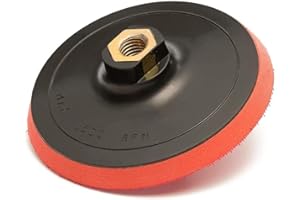 PARENCE.- 125mm M14 Schleifteller mit Adapter -Stützscheibe für Schleifer und Bohrer – Kompatibel mit Exzenterschleifern – Drehzahl 12.500 U/min