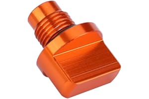 ARAMOX Tappo di riempimento, Tappo di riempimento olio in acciaio lavorato a CNC per 125/200/390 Duke RC 125/200/390 Tutti gli ANNI Accessori moto Arancione