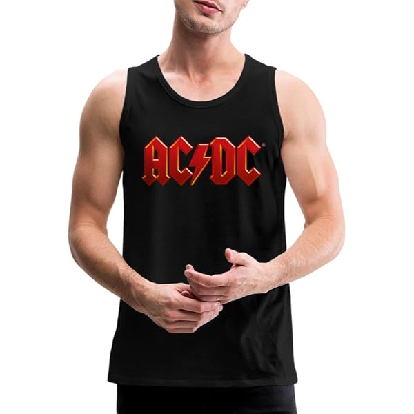 Débardeur AC/DC 'Back In Black' - Vêtement Officiel Du Groupe, Coupe Classique