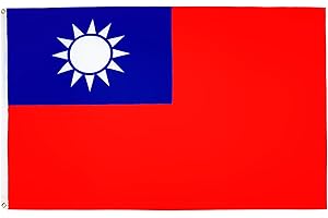 AZ FLAG - Taiwan Flag - 3x5 Ft - 100D Polyester Taiwanese Banner with Two Metal Grommets - Fade Resistant - Vivid Colors - 3' x 5' Feet - 150x90 Cm
